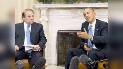 शरीफ ने ओबामा से कहा, भारत जाएं तो कश्मीर पर भी बात करें