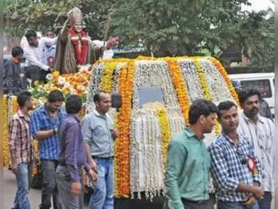 ಸಂತ ಪೋಪ್ ಜಾನ್ ಪಾಲ್ ಪ್ರತಿಮೆ ವಾಹನ ಜಾಥಾ