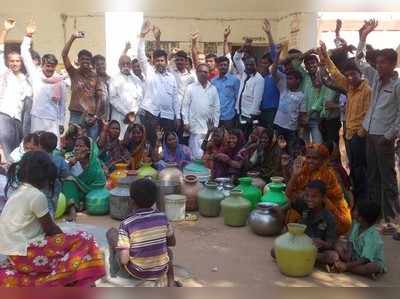 ಖಾಲಿ ಕೊಡಗಳೊಂದಿಗೆ ಗ್ರಾ.ಪಂ. ಕಚೇರಿಗೆ ಮುತ್ತಿಗೆ