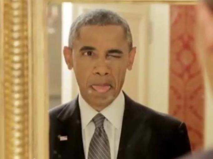 ओबामा की ये नटखट अदाएं हुईं वायरल