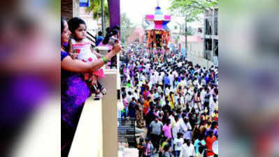 ಹಿರೇಮಗಳೂರಲ್ಲಿ ವಿಜೃಂಭಣೆಯ ಬ್ರಹ್ಮರಥೋತ್ಸವ