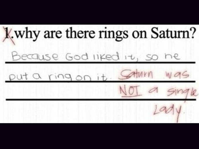 टेस्ट में बच्चों ने दिए कैसे-कैसे जवाब :-D