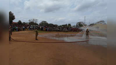 ಅಗ್ನಿಶಾಮಕ ದಳದಿಂದ ‘ಅವಘಡ’ ಪ್ರಾತ್ಯಕ್ಷಿಕೆ