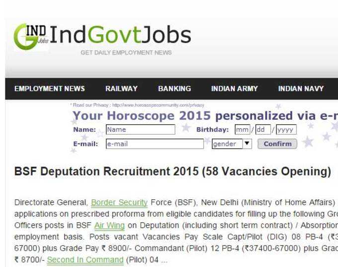 www.indgovtjobs.in