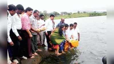 ಹಾರಂಗಿ ಜಲಾಶಯಕ್ಕೆ ಬಾಗಿನ