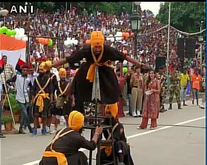 वाघा बॉर्डर पर इस जोश के साथ मनाया गया आजादी का दिन