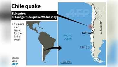 ಚಿಲಿಯಲ್ಲಿ ಭಾರಿ ಪ್ರಮಾಣದ ಭೂಕಂಪ: ಸುನಾಮಿ ಎಚ್ಚರಿಕೆ