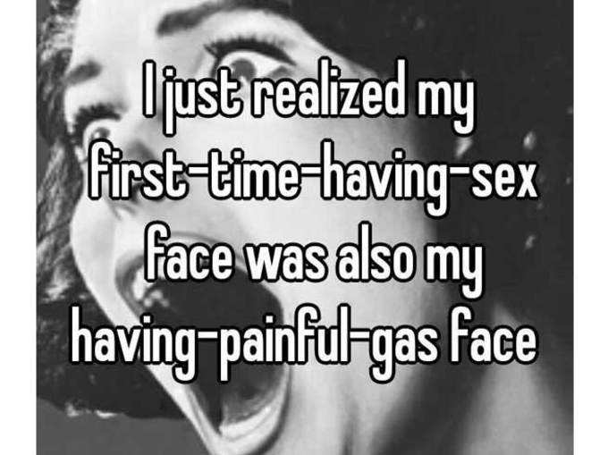 सेक्स के दौरान गैस-दर्द सा चेहरा