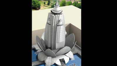 वृंदावन में बन रहा कमल के आकार का राधा-कृष्ण मंदिर