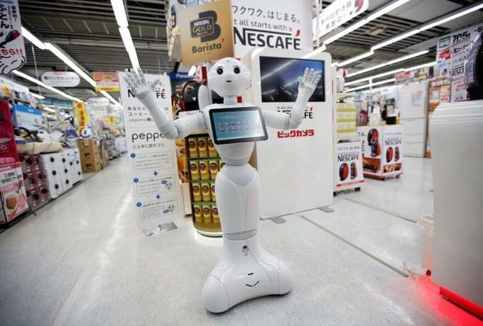 कॉफी बनाने वाला रोबो