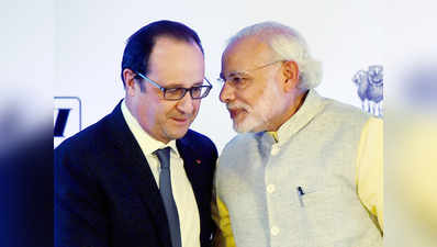 भारत-फ्रांस ने किए 16 समझौतों पर हस्ताक्षर
