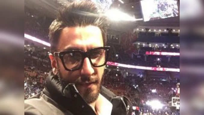 Basketball fan Ranveer celebrates Valentines Day at NBA all-star 