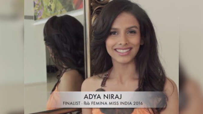 जानिए: fbb फेमिना मिस इंडिया 2016 की फाइनलिस्ट आद्य नीरज के बारे में