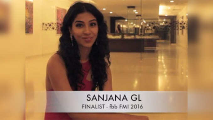 FBBमिस इंडिया २०१६ ची फायनलिस्ट  संजना जीएल