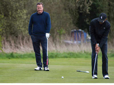 तस्वीरें: ओबामा से यूं पस्त हुए ब्रिटिश पीएम कैमरन