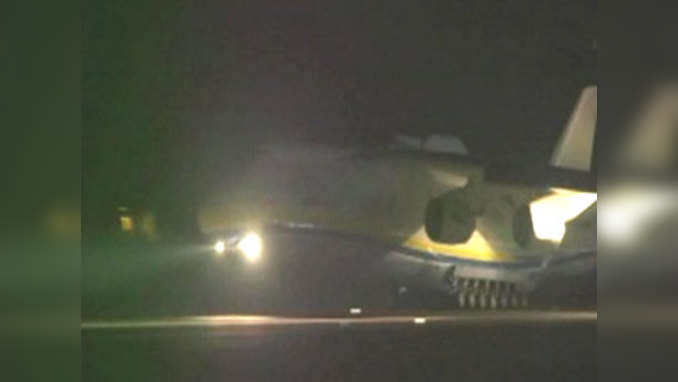 Worlds largest cargo aircraft Antonov takes off from Hyderabad 