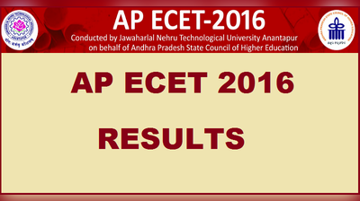 ఏపీలో ఈసెట్ 2016 ఫలితాలు విడుదల