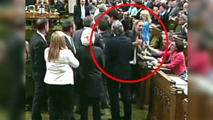 On cam: Canadian PM manhandles woman MP, later apologizes 