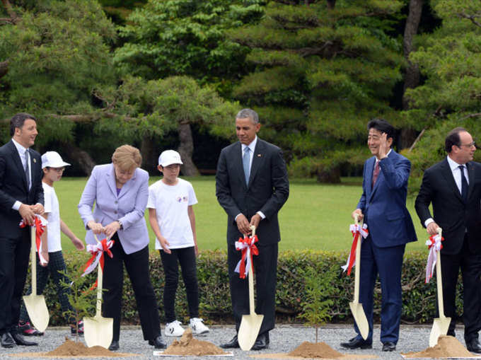 G-7 शिखर सम्मेलन की हरी-भरी शुरुआत