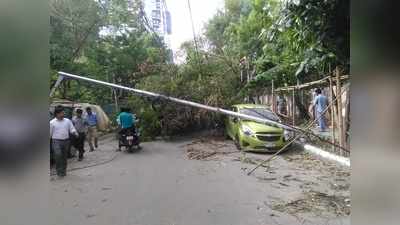 কয়েক মিনিটের ঝড়ে তোলপাড় সল্টলেক