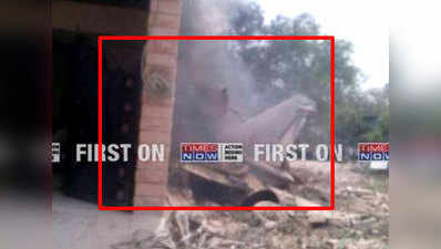 CCTV footage: IAFs MiG-27 crashes in residential area 