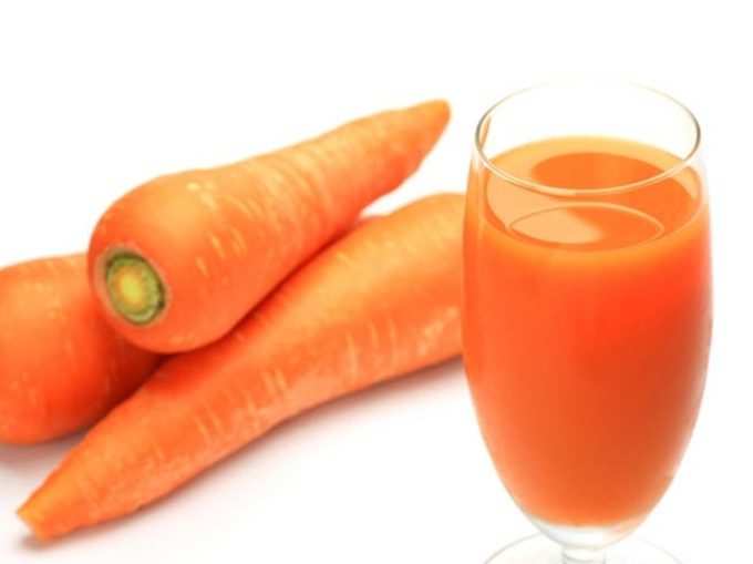 गाजर और संतरे का ड्रिंक