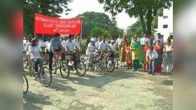 BSF personnel pedal for awareness on Anti-Drug Day 