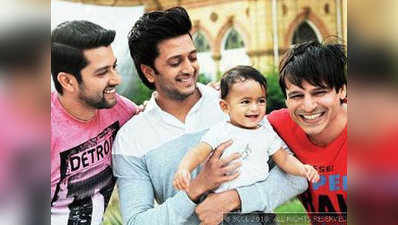 Aftab, Vivek bond with Riteish Deshmukh’s son 