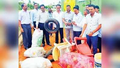 ಒಣತ್ಯಾಜ್ಯ ಸಂಗ್ರಹಣಾ ಕೇಂದ್ರಗಳ ಉದ್ಘಾಟನೆ