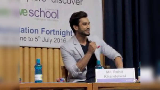 Mr World India Rohit Khandelwal at We School Part 1 