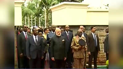 Prime Minister Modi pays homage to the first President of Kenya 