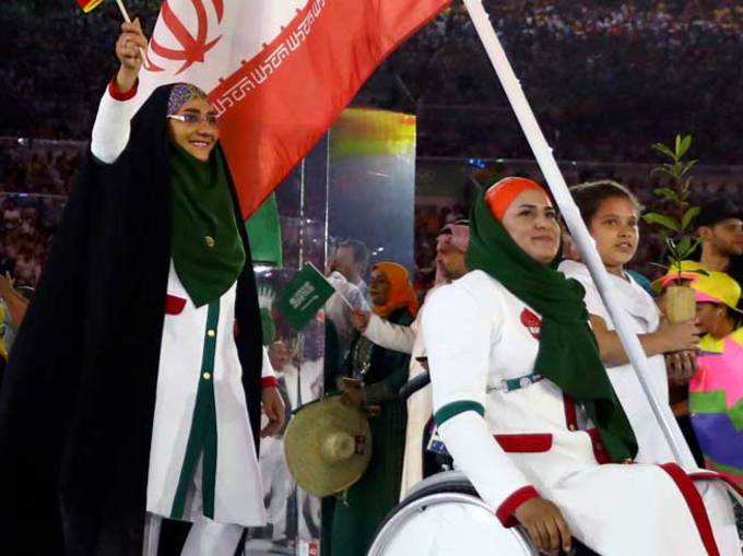 रियो ओलिंपिक: जेहरा नेमाती बनीं ईरान की पहली महिला ध्वजवाहक