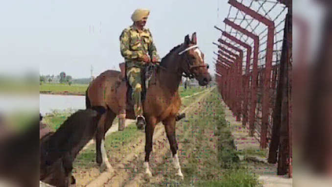 पंजाब : भारत-पाक सीमेचे रक्षण करणारे बीएसएफचे घोडदळ