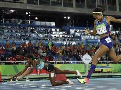 400 मीटर की रेस: बहामज की ऐथलीट ने छलांग लगाकर जीता गोल्ड