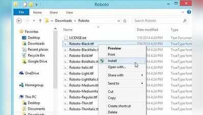 ಟೆಕ್‌ ಟಿಪ್ಸ್‌: ಫಾಂಟ್‌ ಇನ್‌ಸ್ಟಾಲ್‌