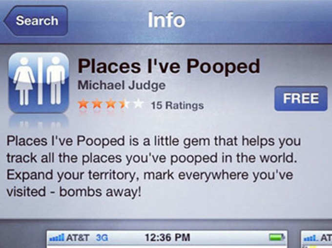 Places Ive Pooped