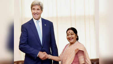 भारत-अमेरिका रणनीतिक एवं वाणिज्यिक वार्ता: दिल्ली में सुषमा-केरी की राउंड टेबल मीटिंग