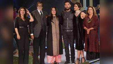 Big B, Deepika dazzle at Yuvraj Singhs clothing label launch 