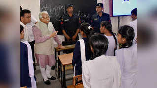 Watch: Haryana CM Manohar Lal Khattar dons teachers hat 