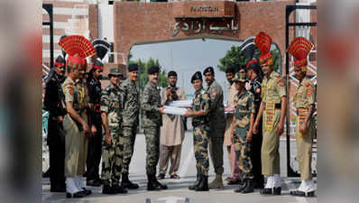 Pak Rangers-BSF exchange sweets on border on occasion of Eid ul-Adha 