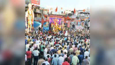 ಶಿವಮೊಗ್ಗ ಓಂ ಗಣಪತಿ ಶಾಂತಿಯುತ ವಿಸರ್ಜನೆ