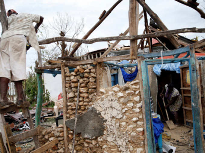 हैती में मैथ्यू चक्रवात ने मचाई भयंकर तबाही