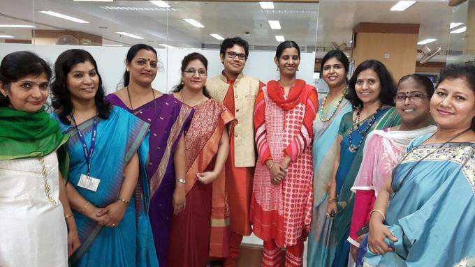 Colourful NABARD Staff