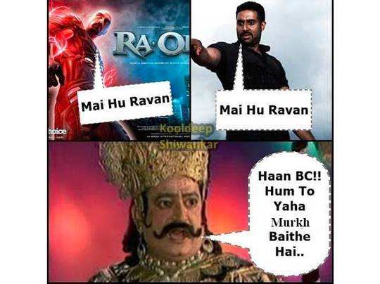 रावण की ऐसी तस्वीरें देखकर आप हो जाएंगे हंसने को मजबूर! - funny ravan  photos - Navbharat Times