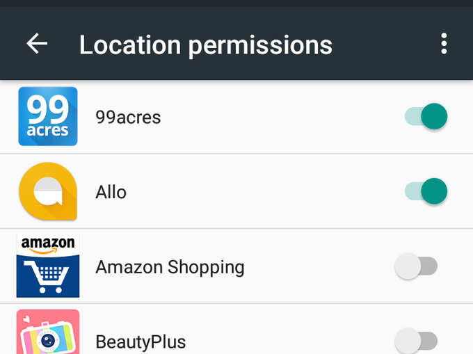 Location permissions