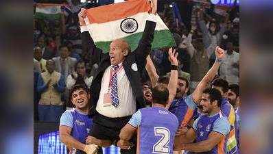 भारतीय कबड्डी टीम ने यूं मनाया जीत का जश्न
