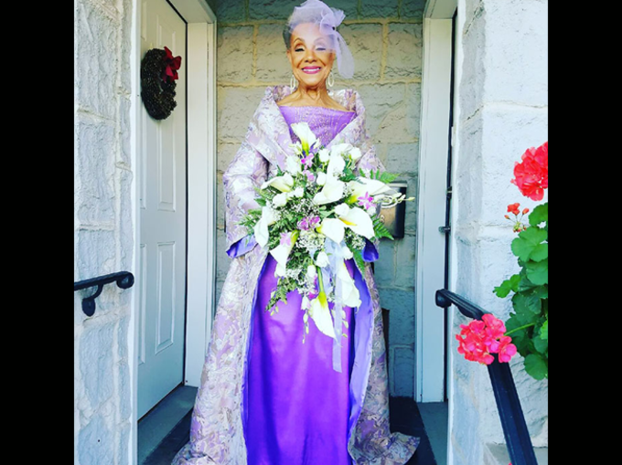 86 साल की दुल्हन ने डिजाइन की अपनी ड्रेस