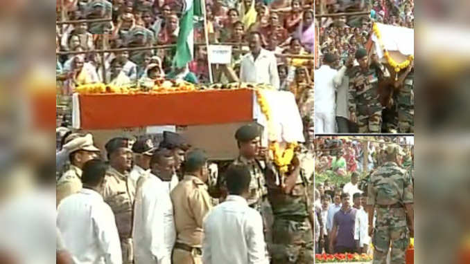 Thousands bid adieu to martyr BSF jawan from Maharashtra 