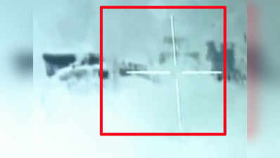 Thermal camera image showing BSF destroying Pakistan ranger posts 