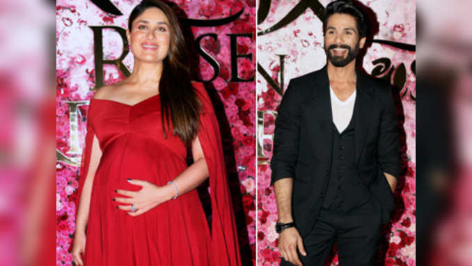 Shahid Kapoor bonds with pregnant Kareena backstage at an event 